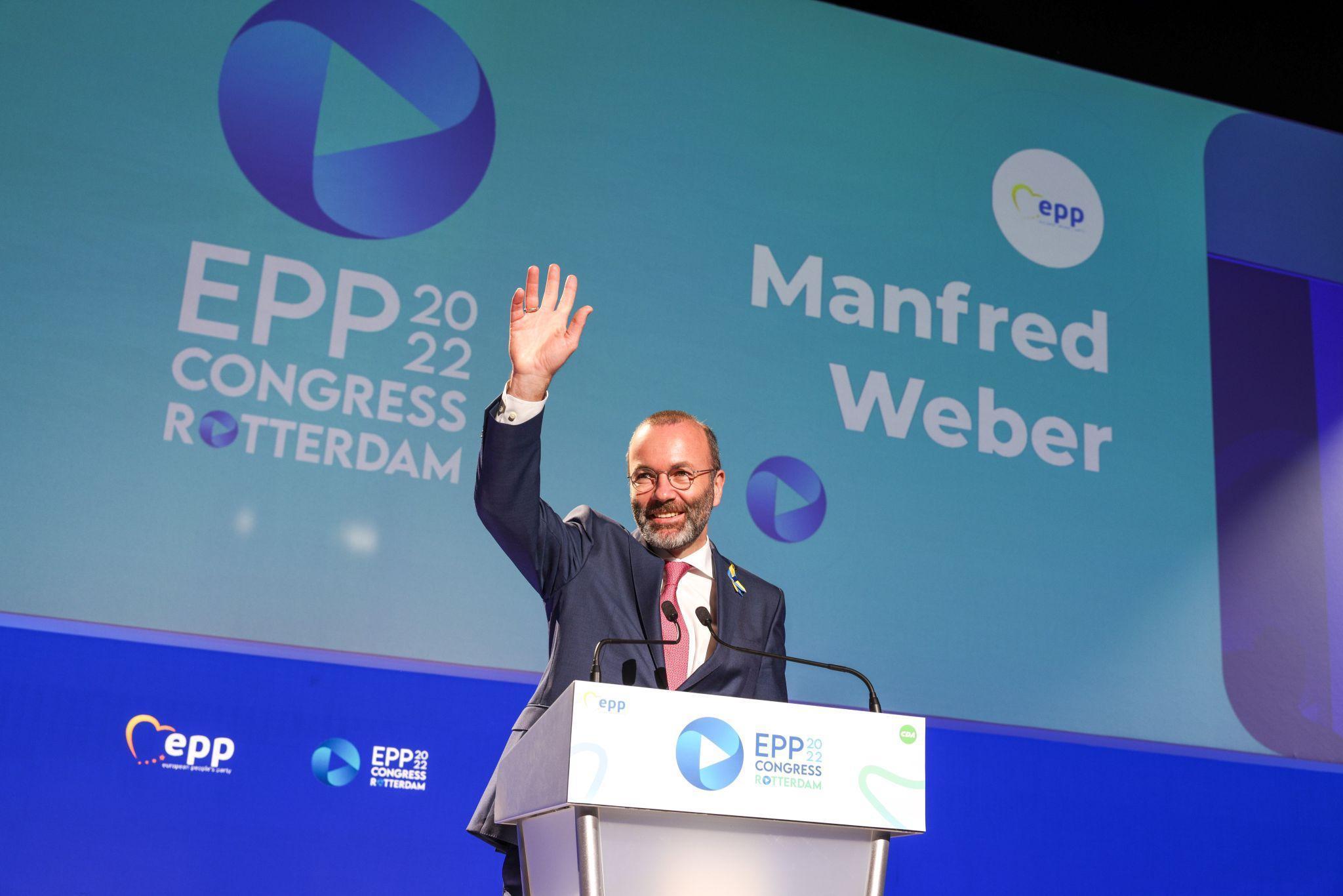 Wahl zum EVP-Vorsitzenden auf dem EVP-Parteitag in Rotterdam 2022